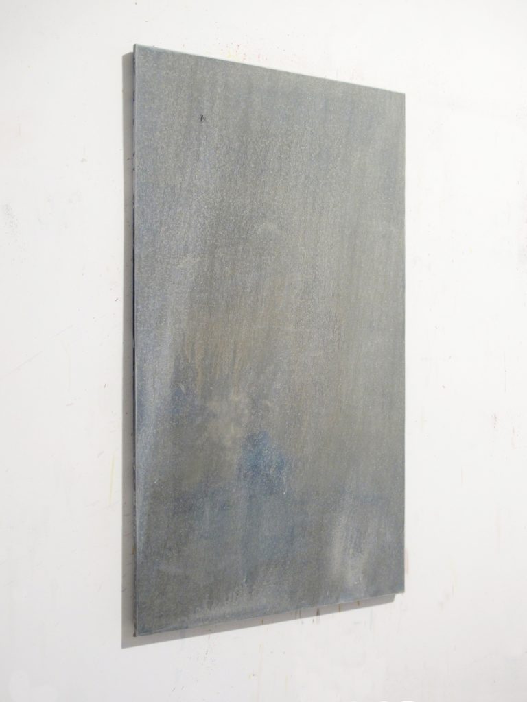 Benoît Blanchard, Verre, 2020. Huile sur toile, 100x50cm. Photo Benoît Blanchard