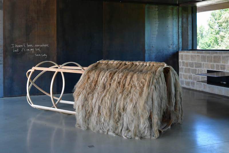 Denise Bresciani, Gli abitanti, bois-filasse 2021, Exposition Seconde nature, La cuisine, centre d'art et de design : Image Didier Taillefer ©Denise Bresciani ADAGP