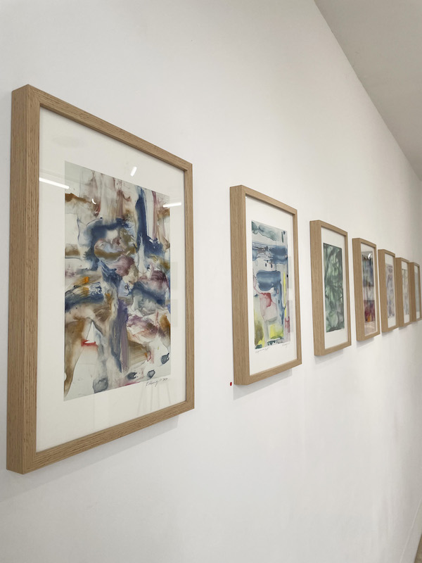 Kitikong Tilokwattanotai, monotypes, Image : 29 x 21 cm, Feuille : 40 x 30 cm 2021. Photo : Courtesy galerie arnaud Lebecq