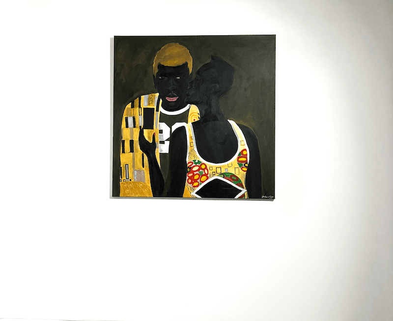 Vue d'exposition Figures of power, une exposition conjointe de John Madu et Ousmane Niang Jusqu'au 14 août 2021, Galerie Afikaris Paris