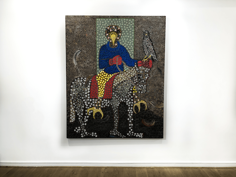 Vue d'exposition Figures of power, une exposition conjointe de John Madu et Ousmane Niang Jusqu'au 14 août 2021, Galerie Afikaris Paris