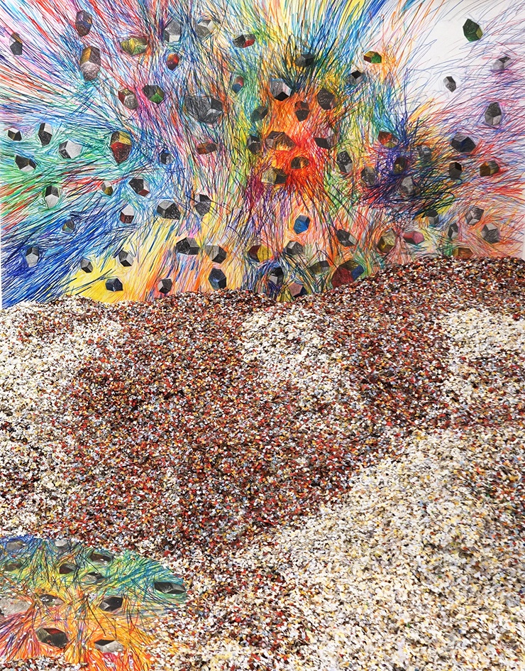 Exposition Dominique Lacoudre : notre vie tient dans le refrain d’une romance amor amor amor amor jusqu'au 17 juillet 2021, Galerie Olivier Meyer, Nantes