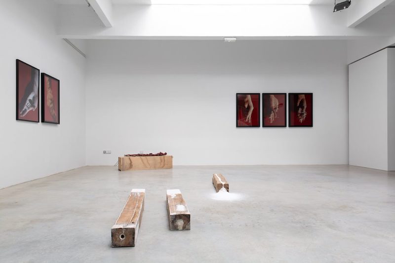 Vue Silo exposition monographique de Myriam Mihindou, Centre d’art contemporain Transpalette, Bourges Photo Margot Montigny