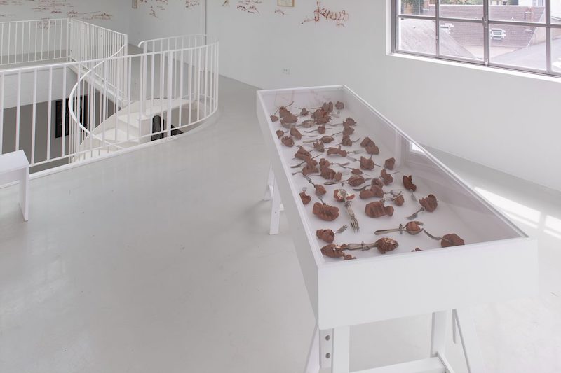 Vue Silo exposition monographique de Myriam Mihindou, Centre d’art contemporain Transpalette, Bourges Photo Margot Montigny