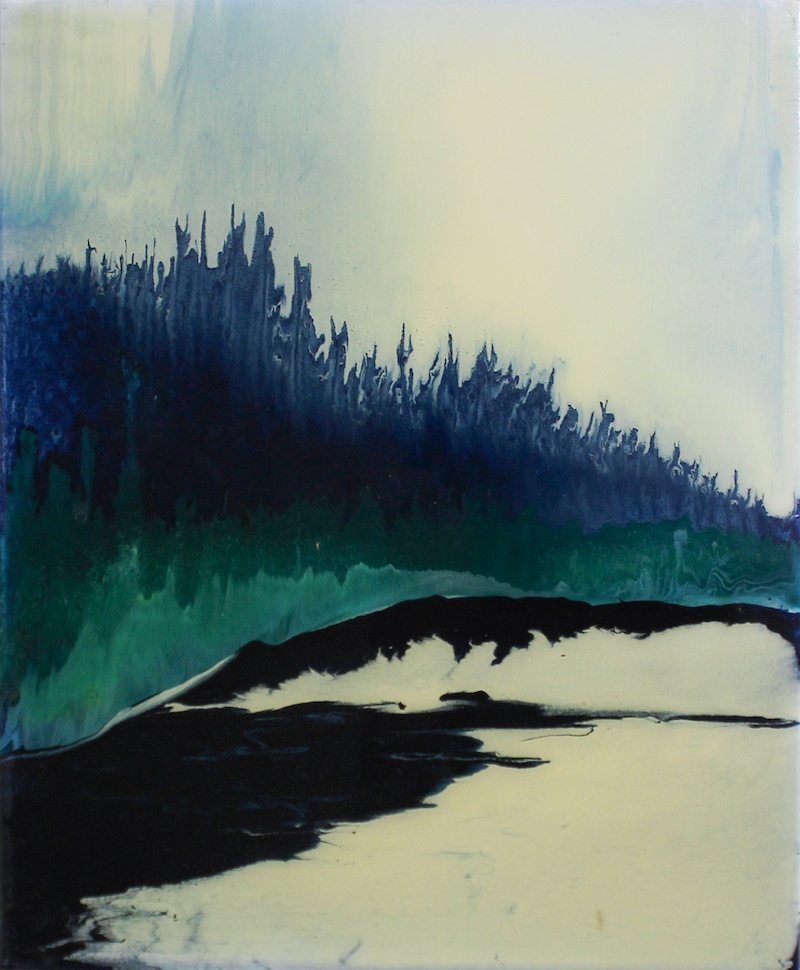 Claude Como, Sans titre 2014 Huile et résine sur toile 22 x 27 cm