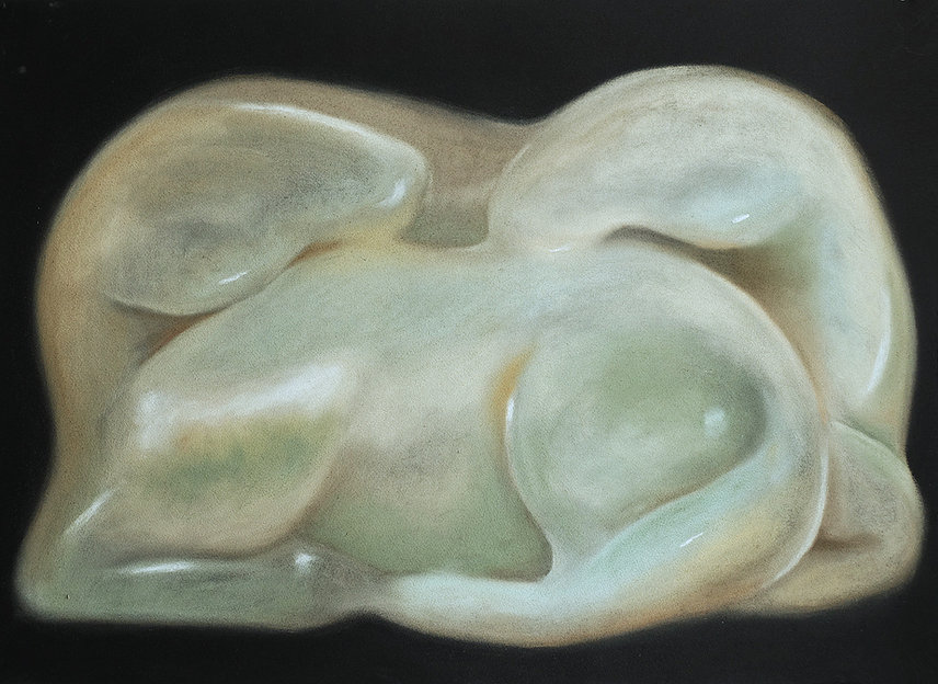 hao shuo mon rêve familier, 55 x 75cm, pastel