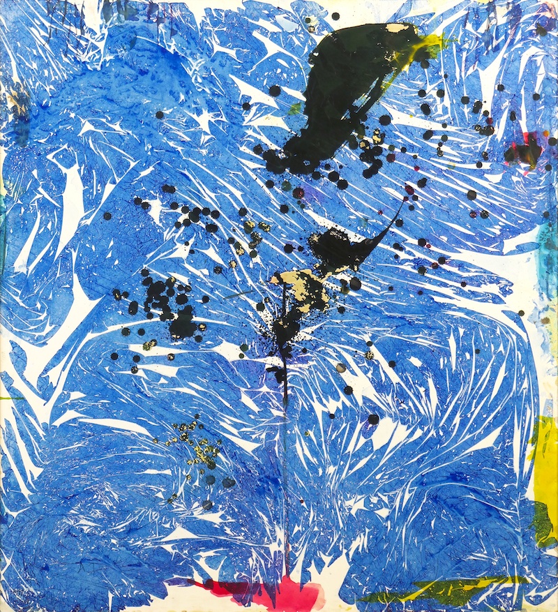 Laurent Valera, Aspirations d'eau Part V, 2021. Encres sur panneau bois, 102x93