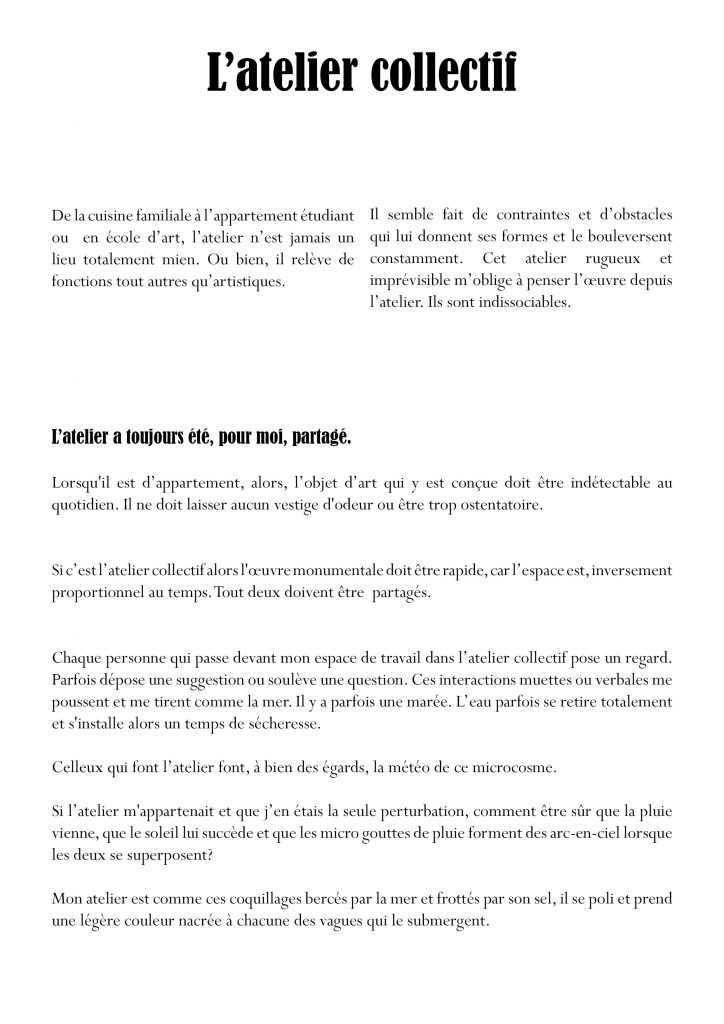 Ernest Thinon, l'atelier collectif 