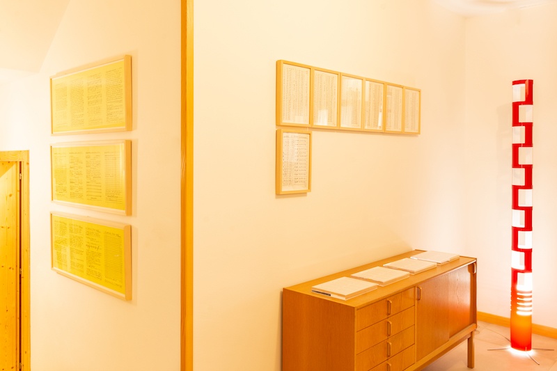 Vue de l'exposition Hanne Darboven 1968-1980, L'Arengario, 2021