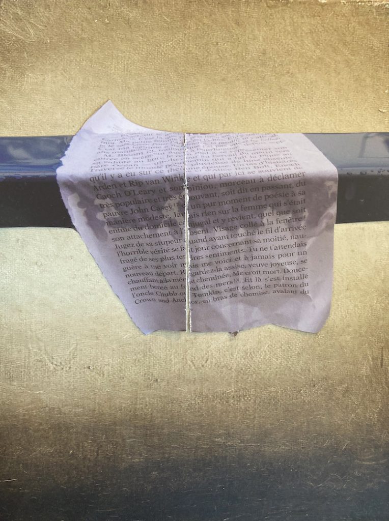 Jean-Christophe Norman, Ulysses, a Long Way, 2012-2021. Huile, encaustique et collage sur toile Courtesy et photo artiste et Galerie C Paris