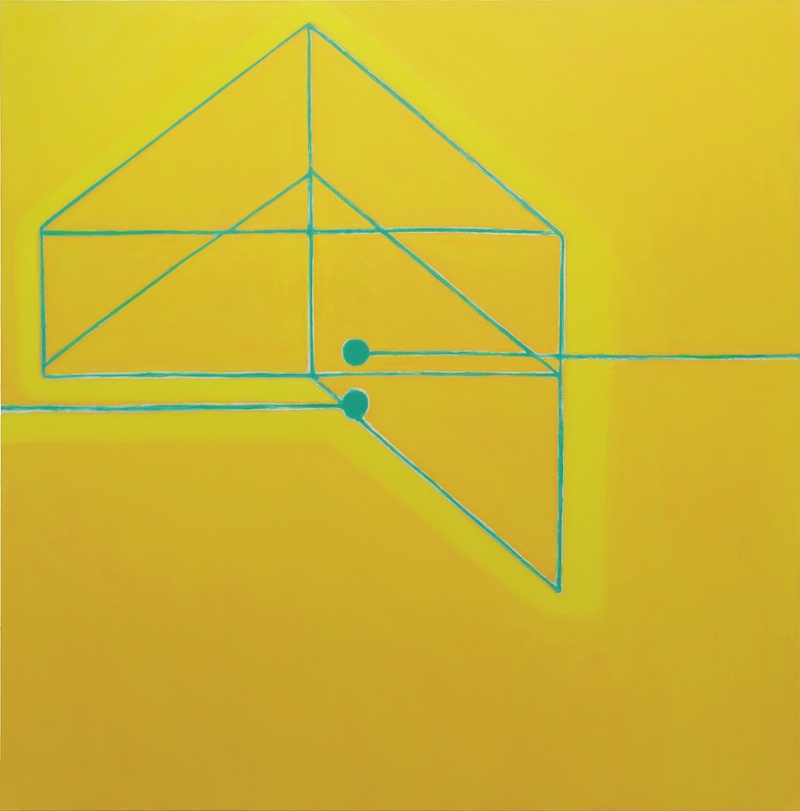 Paul Pagk, Five 2 One, 2017. Huile sur toile, 163 x 165 cm Courtesy Galerie Eric Dupont et photo artiste