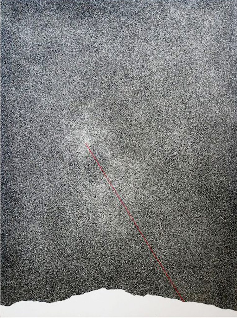 Justin Delareux, SR-11-21, 2021 peinture sur bois 80x60cm