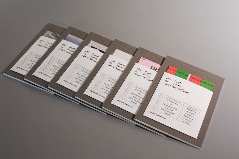 Catalogue : ein Buch in Form einer Ausstellung 2021, 2021 édité par einBuch.haus, Berlin