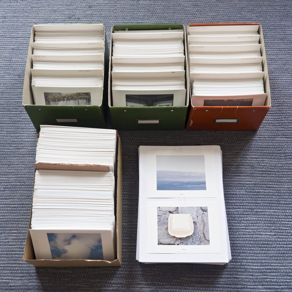 Pierre-Lin Renié, vue d’atelier, novembre 2013 : la collection des photographies