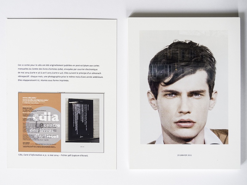Pierre-Lin Renié, 12 cartes pour le cdla, Centre des livres d’artistes, Saint-Yrieix-la-Perche, 2016 Impression numérique sur carte couché mat 350 g 15 x 21 cm 14 cartes dans une pochette en papier cristal 200 exemplaires