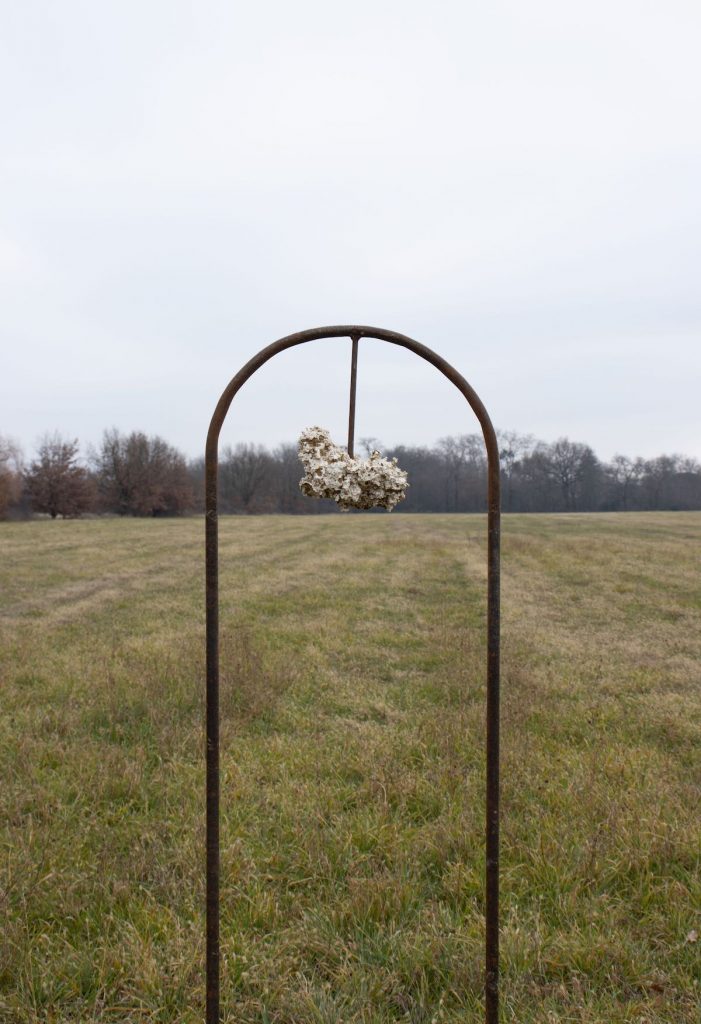 Claire Ettwiller, Fragment 11 novembre 2021 – 22 janvier 2022 Métal, terre chamottée et plâtre 
