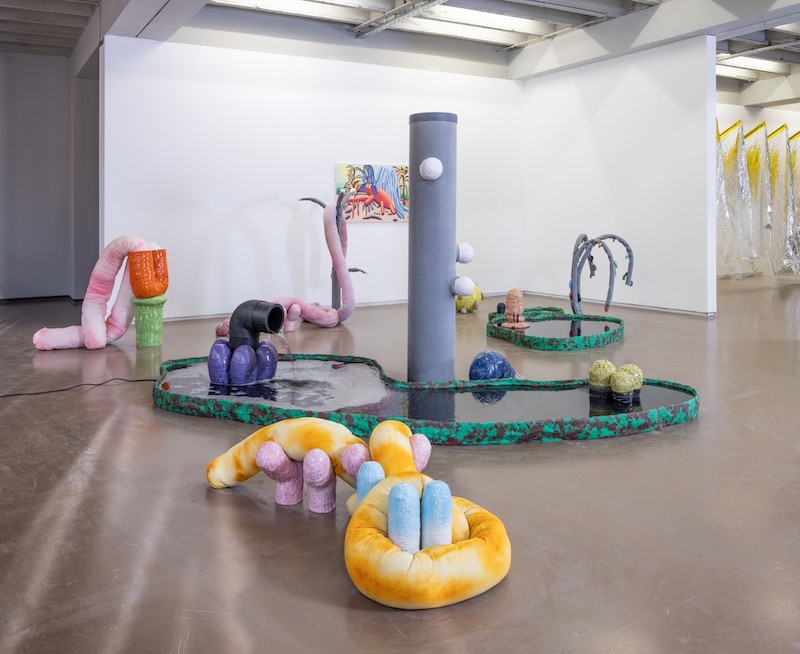Antoinette d'Ansembourg - Vue d'exposition L'anticipation d'un futur, Espace Vanderborght, Bruxelles - Photo Pierre Toussaint & Vincent Everarts