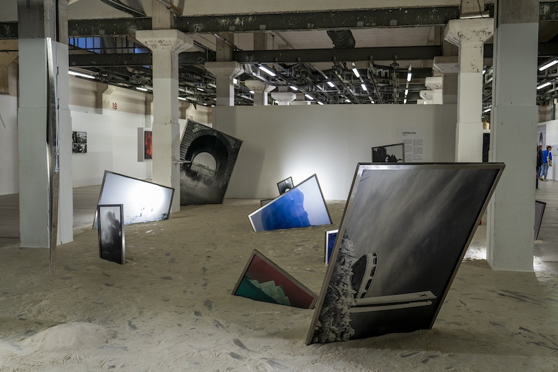 Vue d'exposition Météores 2022 Images satellites, Le 109, Nice - Photo Tifenn Ripoll : VOST Collectif