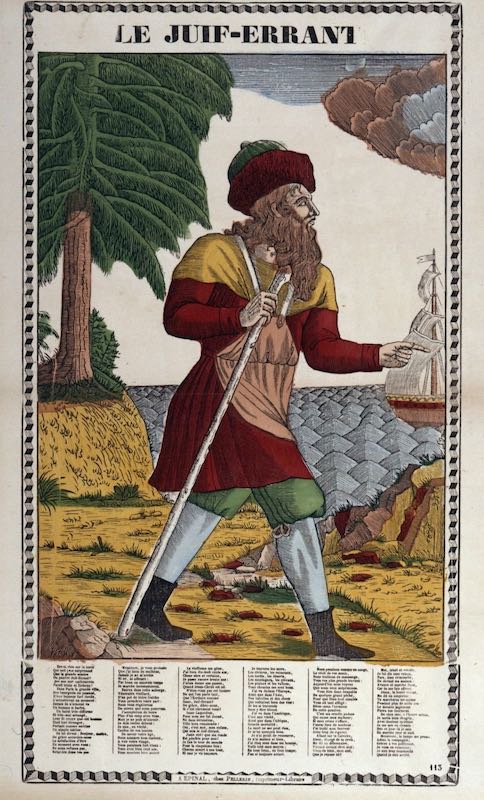 Le Juif errant, 1826-1830, estampe, 64 × 41,9 cm © mahJ