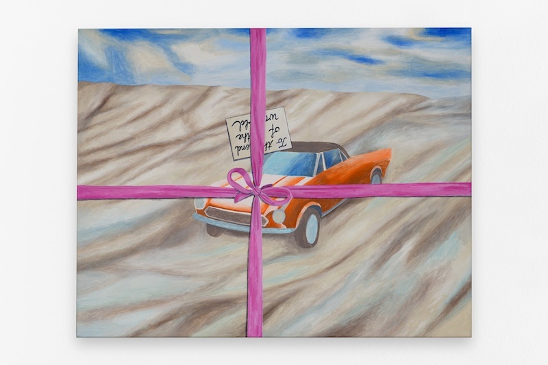 Agnes Scherer, To the end of the world, 2022, acrylic on canvas, 78 x 100 cm, unique - Photo Aurélien Mole