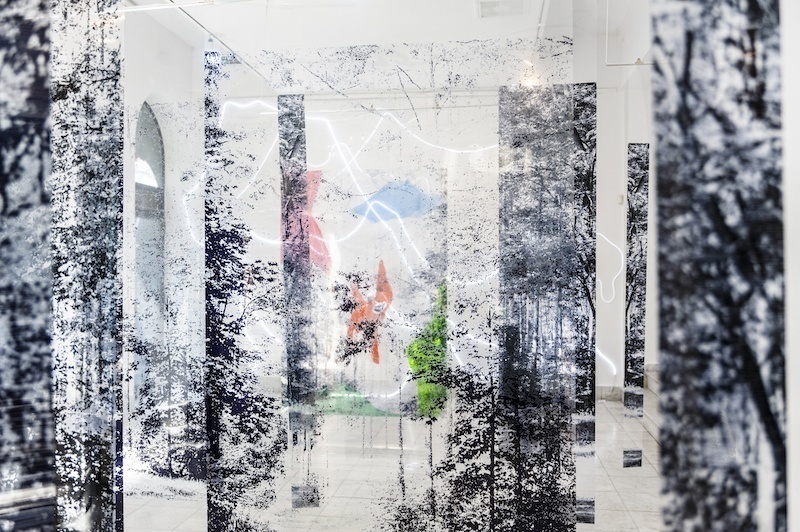 Andréa Vamos vue de l'exposition 36Pauses à la Ulus Galerija à Belgrade, juillet 2022