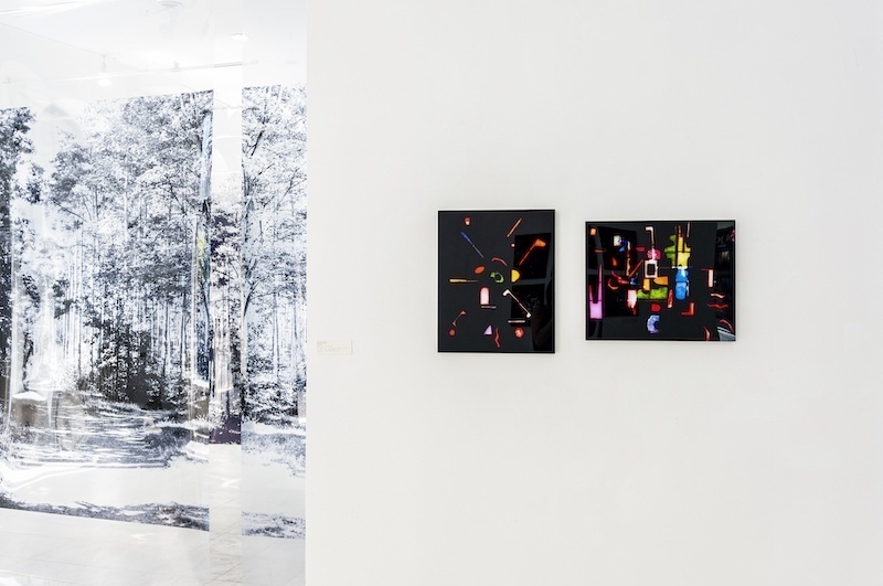 Andréa Vamos vue de l'exposition 36Pauses à la Ulus Galerija à Belgrade, juillet 2022