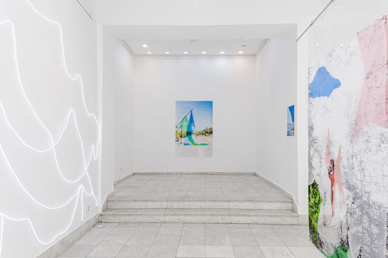 Andréa Vamos vue de l'exposition 36Pauses à la Ulus Galerija à Belgrade, juillet 2022
