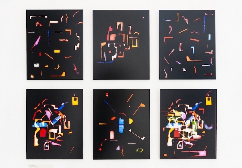 Andréa Vamos vue de l'exposition 36Pauses à la Ulus Galerija à Belgrade, juillet 2022