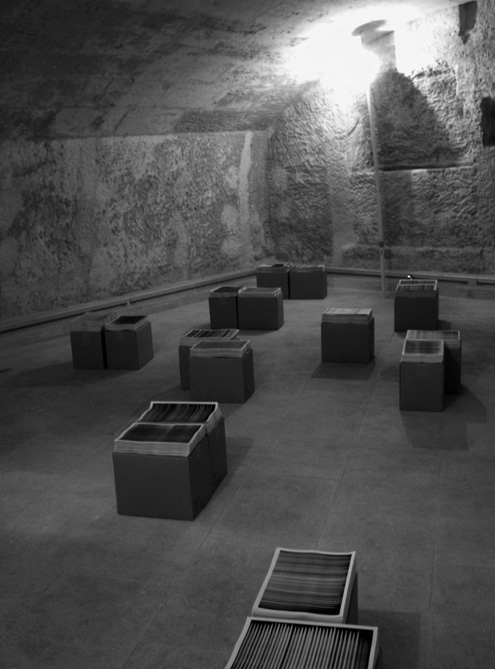Éric Watier, Monotone press, 2013 Exposition Publication d’artistes, les Baux de Provence Invitation Francine Zubeil