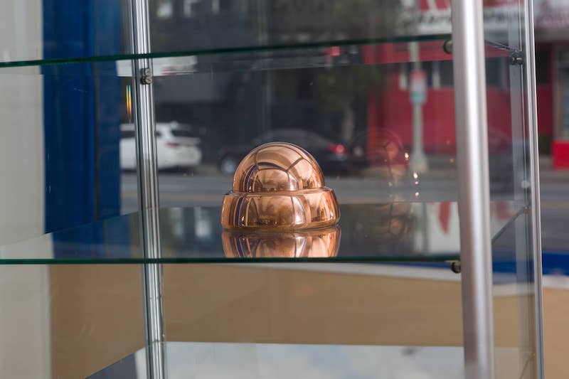 Edouard NG, Sur Veillance, 2022, Copper, 5,5 x 5 inches Photo Ian Byers-Gamber