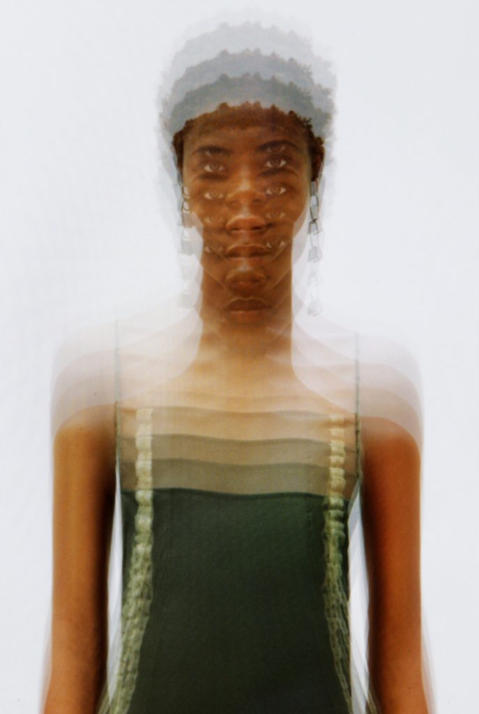 Joachim Romain, Green Dress, 2022