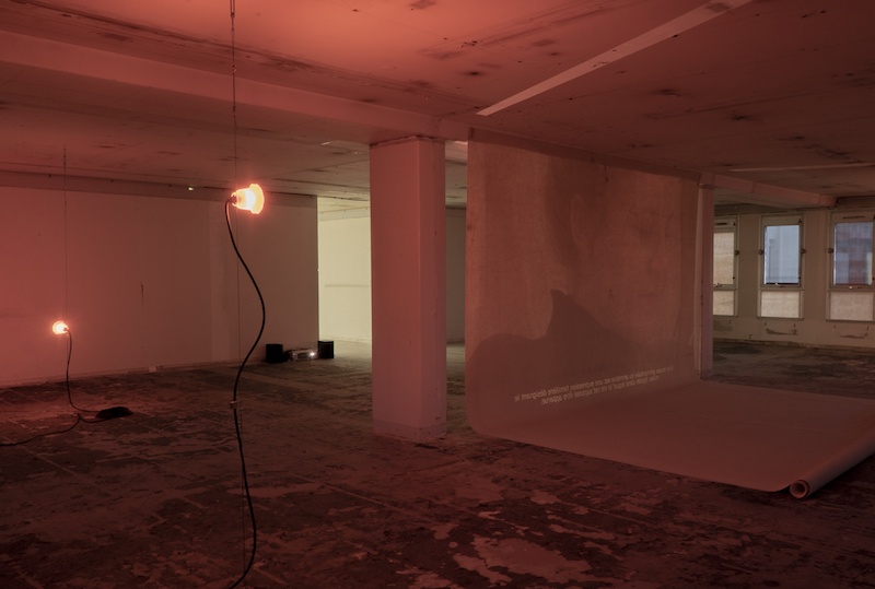 Vue exposition Restes de Traces - Tour Orion, Montreuil
Un projet d'Eladio Aguilera