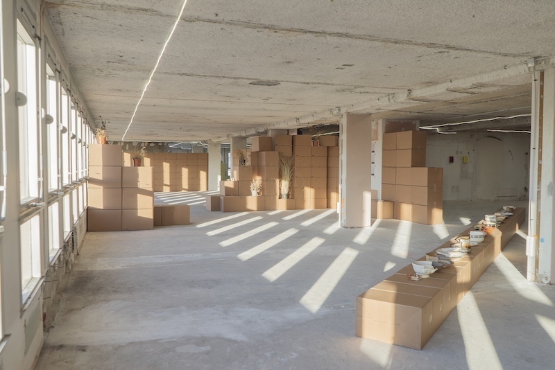 Vue exposition Restes de Traces - Tour Orion, Montreuil
Un projet d'Eladio Aguilera