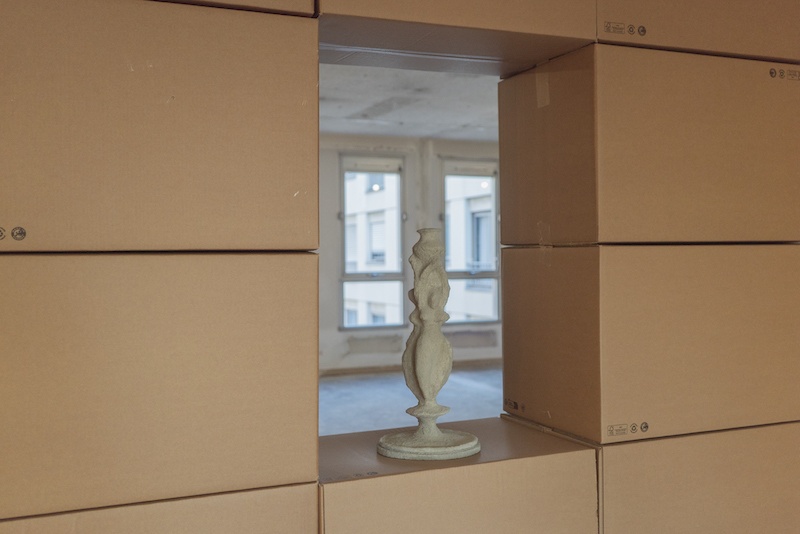 Vue exposition Restes de Traces - Tour Orion, Montreuil
Un projet d'Eladio Aguilera