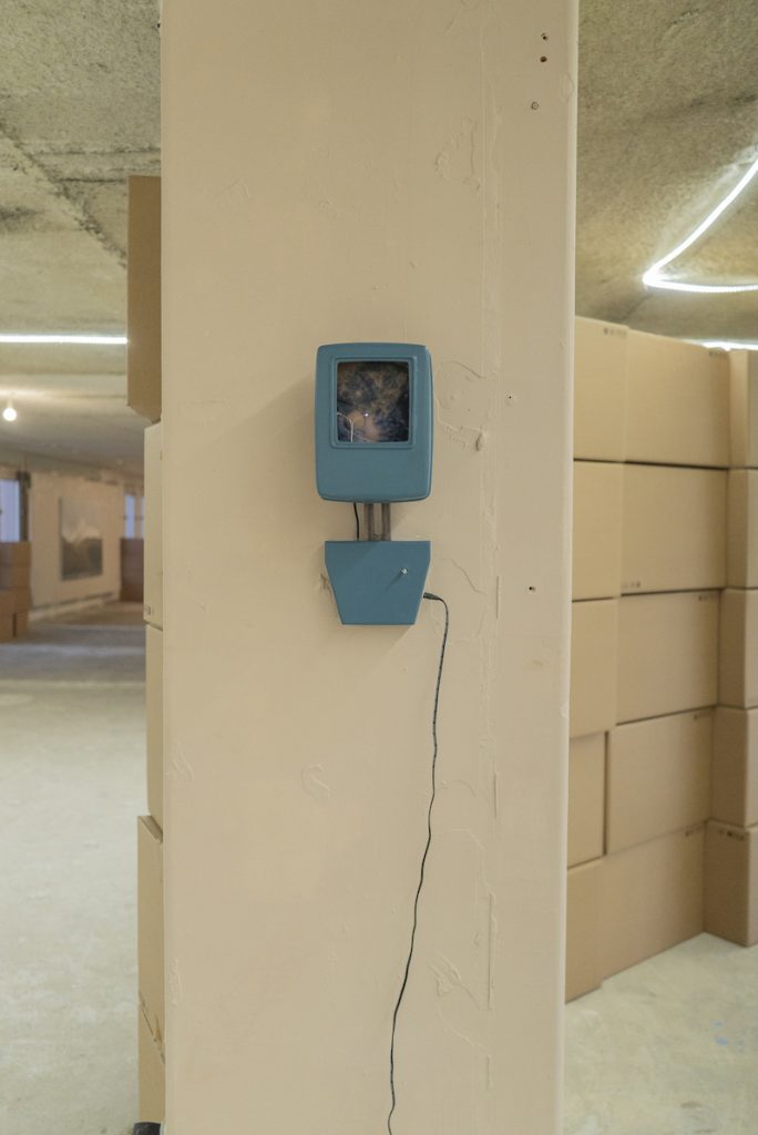 Vue exposition Restes de Traces - Tour Orion, Montreuil
Un projet d'Eladio Aguilera