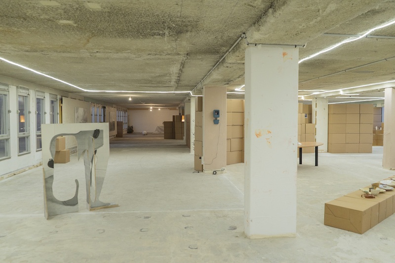 Vue exposition Restes de Traces - Tour Orion, Montreuil
Un projet d'Eladio Aguilera