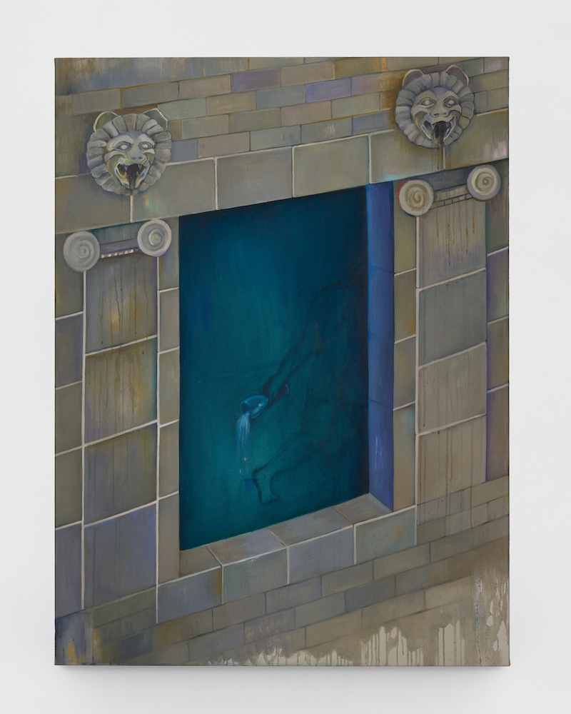 Yan Xinyue, Drinking song, 2023, oil on canvas, 141 x 106 cm, unique. Photo Aurélien Mole & ofphotostudio
