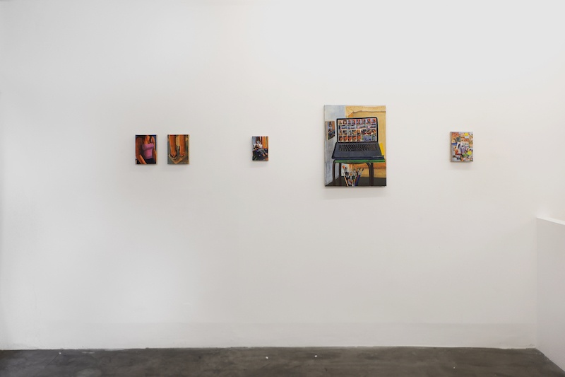 Vue d'exposition, Louise Janet : Present Tense, Galerie Mathilde Le Coz, Paris – Photo Louise Conesa