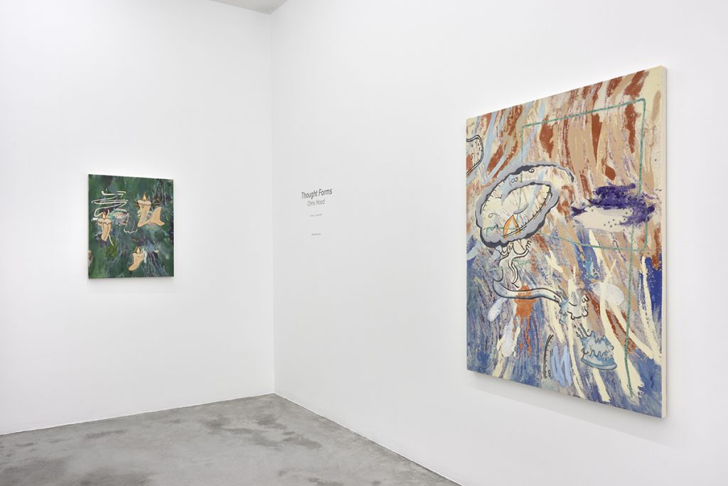 Vue exposition Chris Hood, Thought Forms - Praz-Delavallade Paris - Photo Rebecca Fanuele