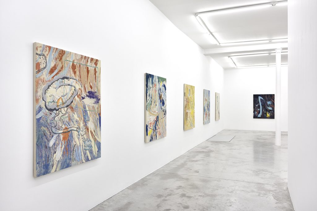 Vue exposition Chris Hood, Thought Forms - Praz-Delavallade Paris - Photo Rebecca Fanuele