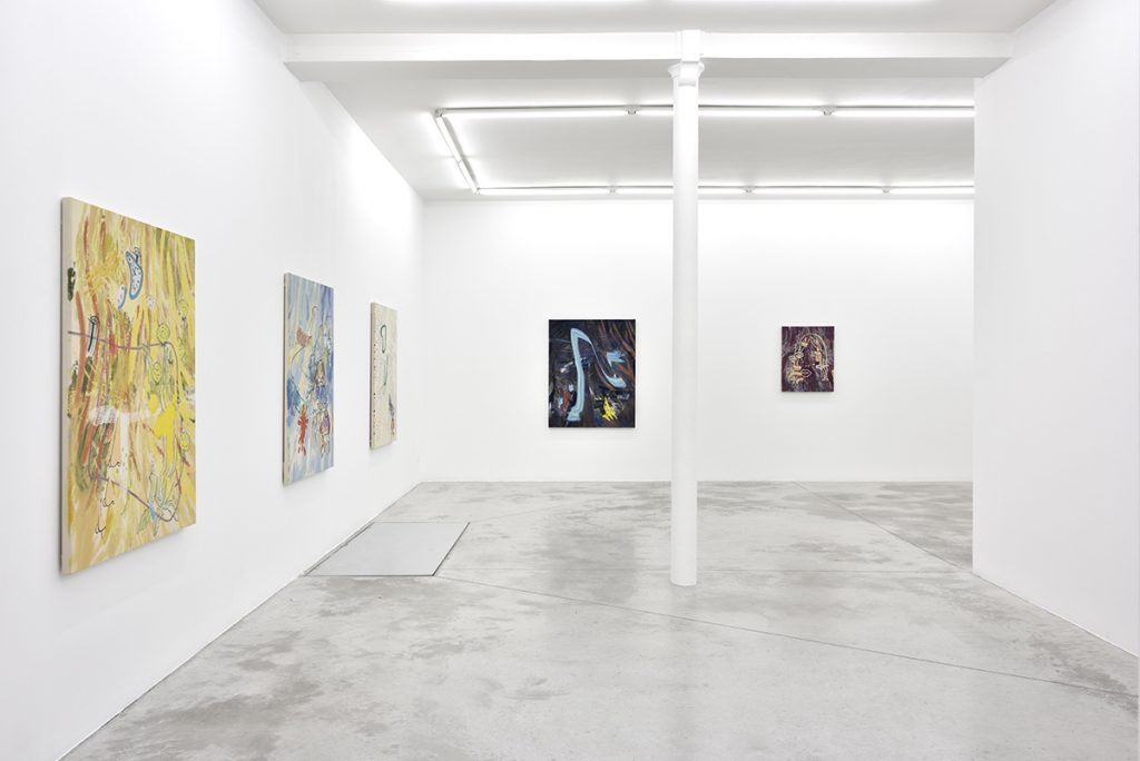 Vue exposition Chris Hood, Thought Forms - Praz-Delavallade Paris - Photo Rebecca Fanuele
