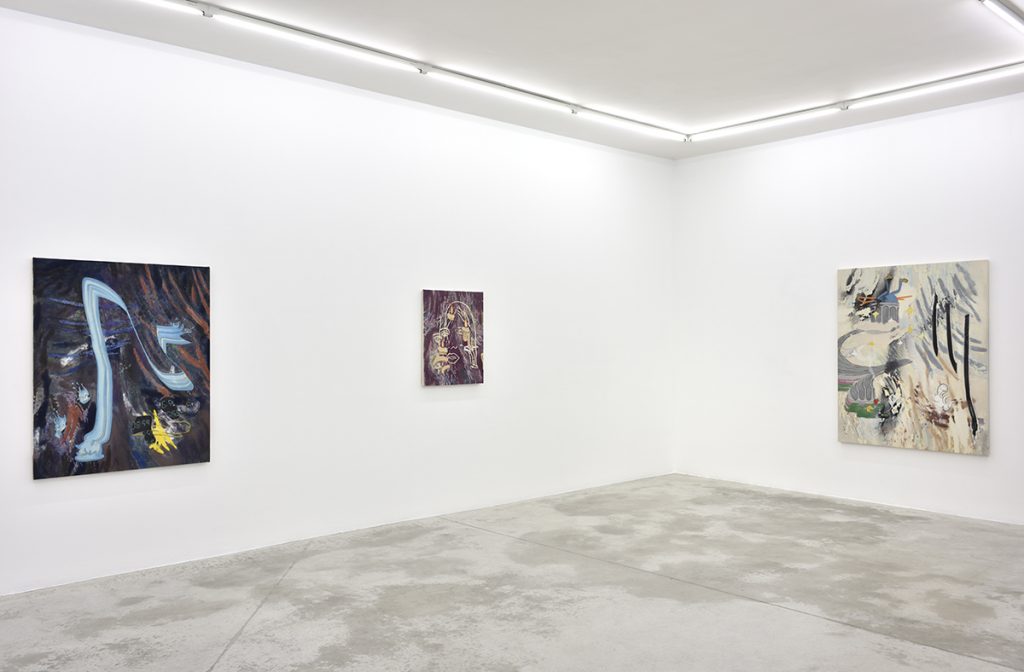 Vue exposition Chris Hood, Thought Forms - Praz-Delavallade Paris - Photo Rebecca Fanuele
