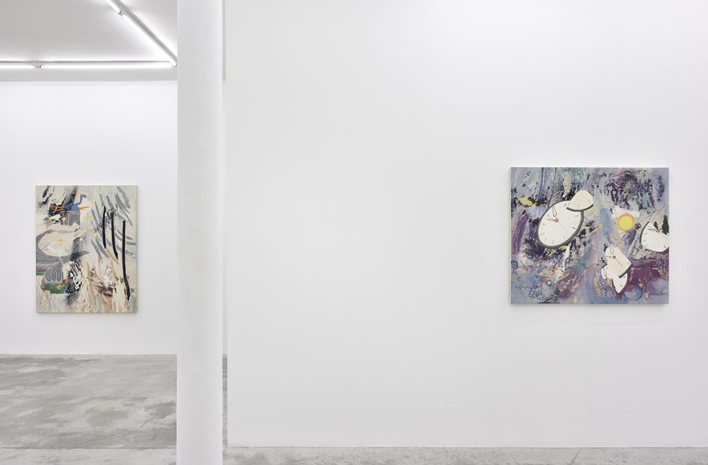 Vue exposition Chris Hood, Thought Forms - Praz-Delavallade Paris - Photo Rebecca Fanuele