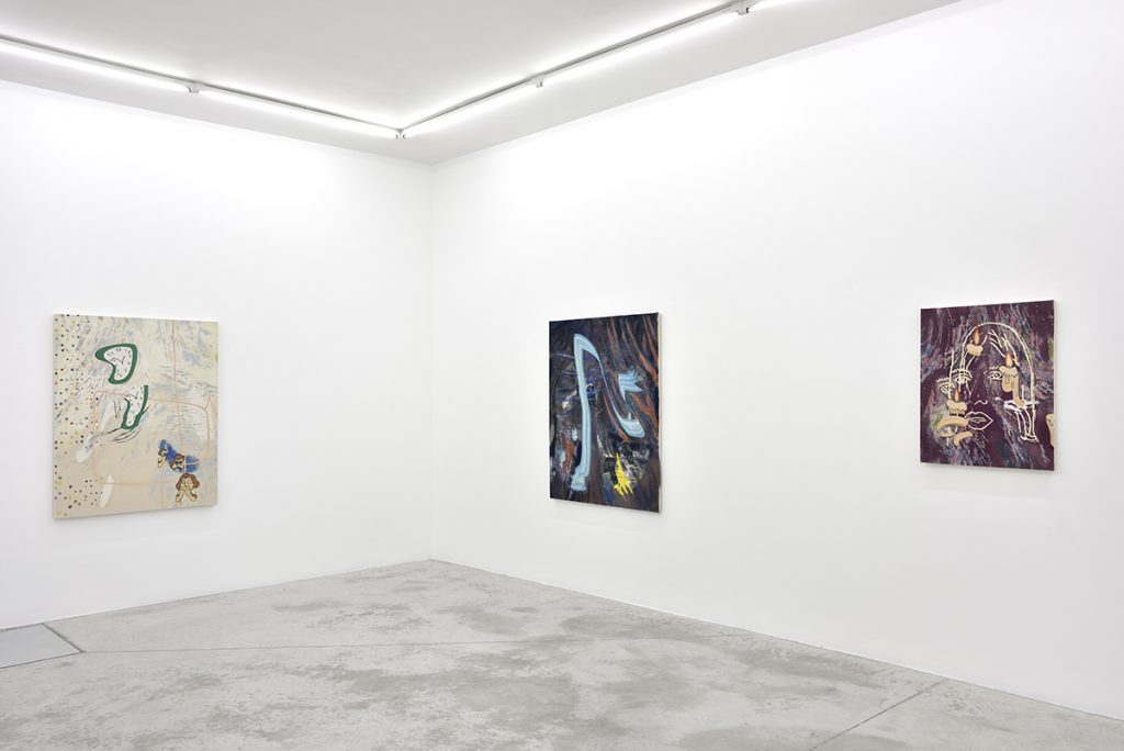 Vue exposition Chris Hood, Thought Forms - Praz-Delavallade Paris - Photo Rebecca Fanuele