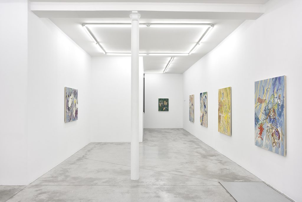Vue exposition Chris Hood, Thought Forms - Praz-Delavallade Paris - Photo Rebecca Fanuele