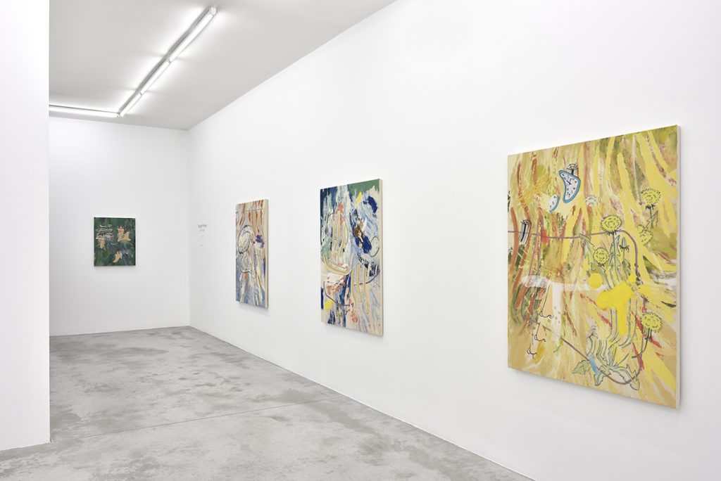 Vue exposition Chris Hood, Thought Forms - Praz-Delavallade Paris - Photo Rebecca Fanuele