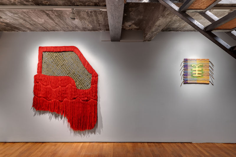 Vue d'exposition Malaika Temba, Wildfires on Mount Kilimanjaro, 2023, Galerie lilia ben salah