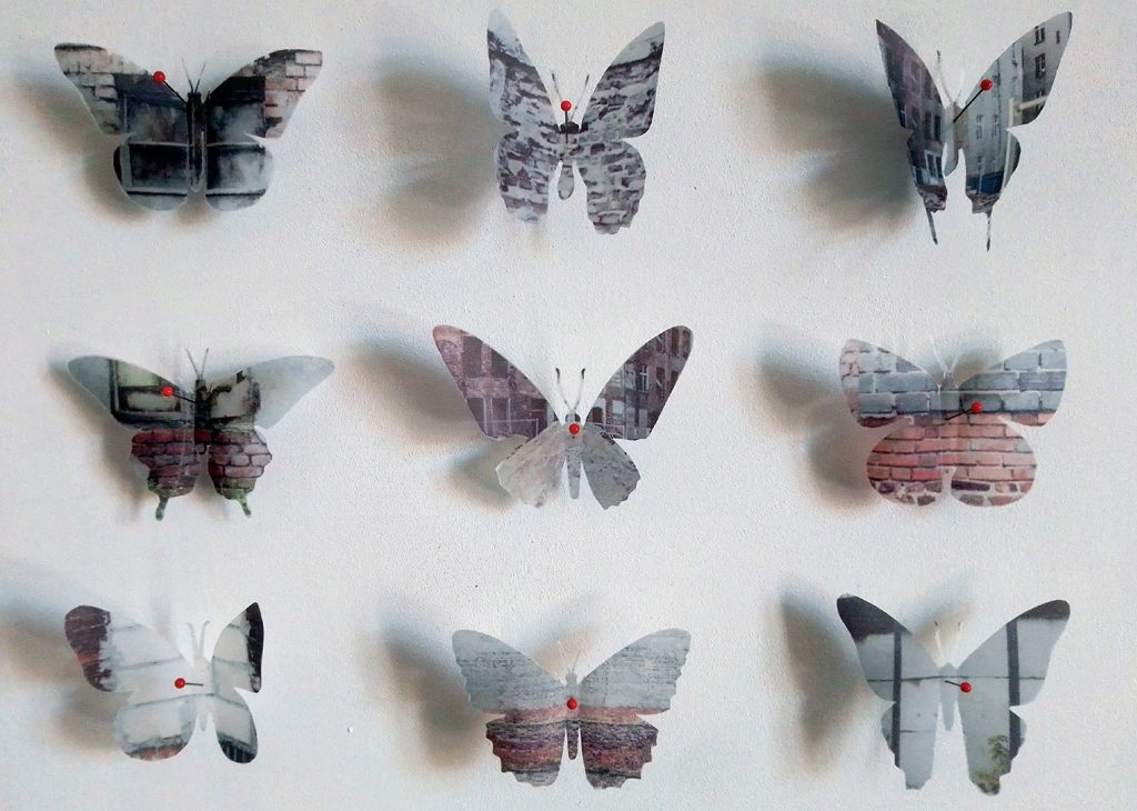 Aurélie Pertusot, Ephemeral memories (détail des premières recherches), 2023. Impression sur papier découpé à la main - photo Daria Szczygieł 