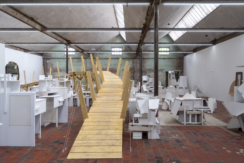 Vue exposition monographique « Regardum », Séverine Hubard au SHED - site Gresland, Notre-Dame-de-Bondeville - Photo Marc Domage