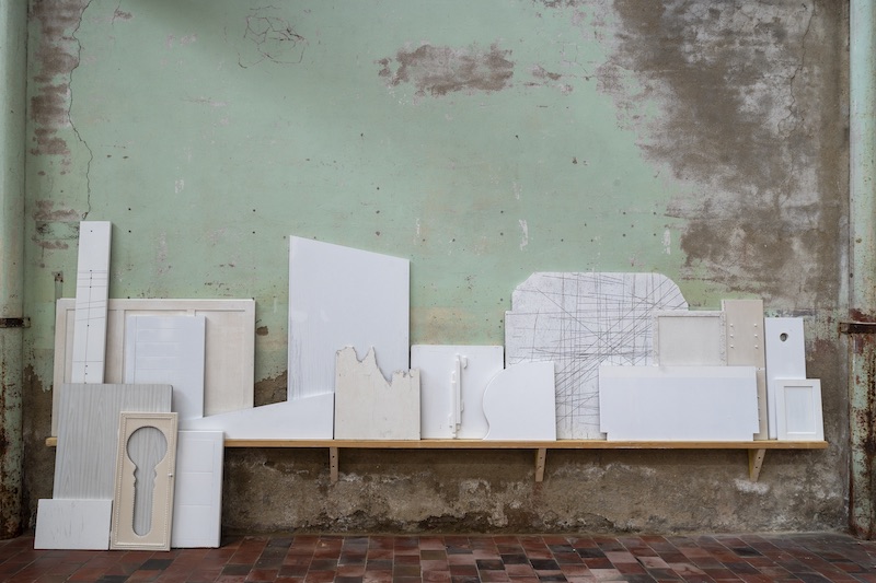 Vue exposition monographique « Regardum », Séverine Hubard au SHED - site Gresland, Notre-Dame-de-Bondeville - Photo Marc Domage